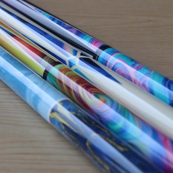obright billiard cue colorful