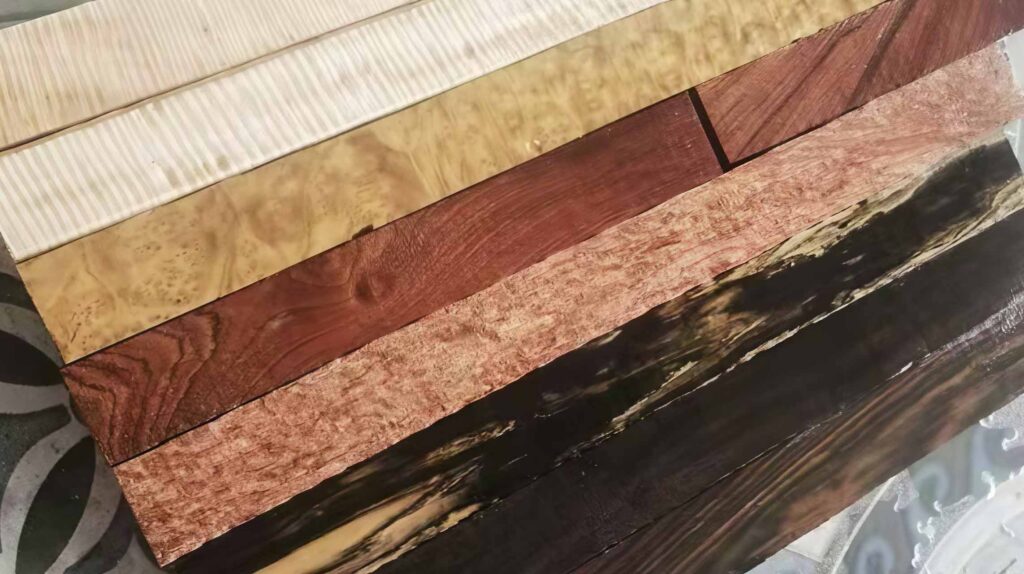 Raw material of billiard cues