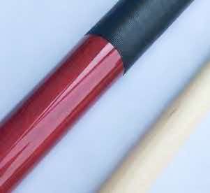 red stain pool cue