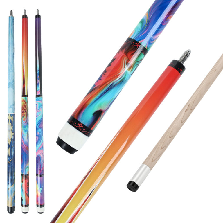 3 Colorful Patterns break cue